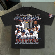 Fashionable sports style printed T-shirt