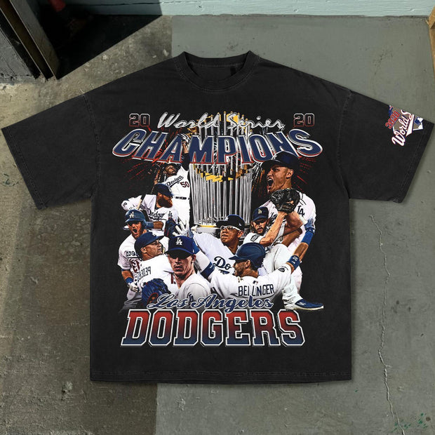 Fashionable sports style printed T-shirt
