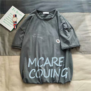 Loose trend personality fashion super fire short-sleeved t-shirt