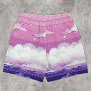 Pink Sky Vintage Mesh Shorts