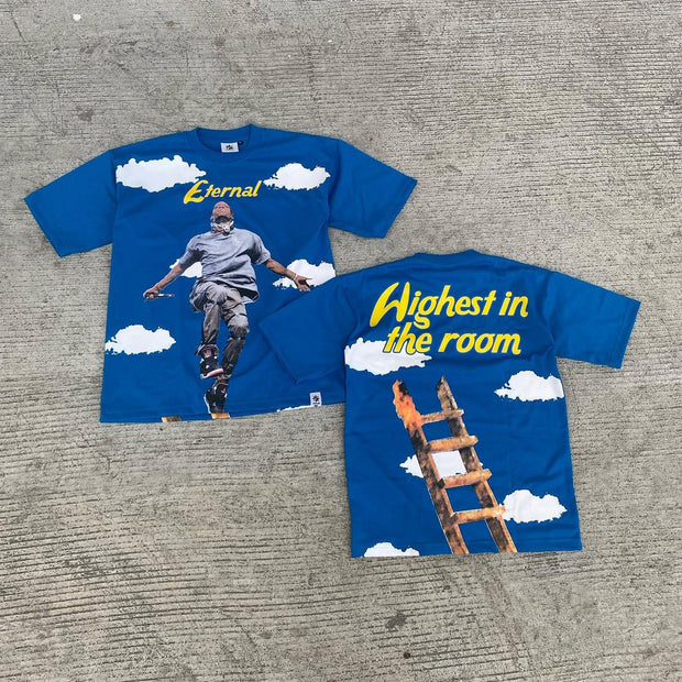 Casual personalized printed loose T-shirt