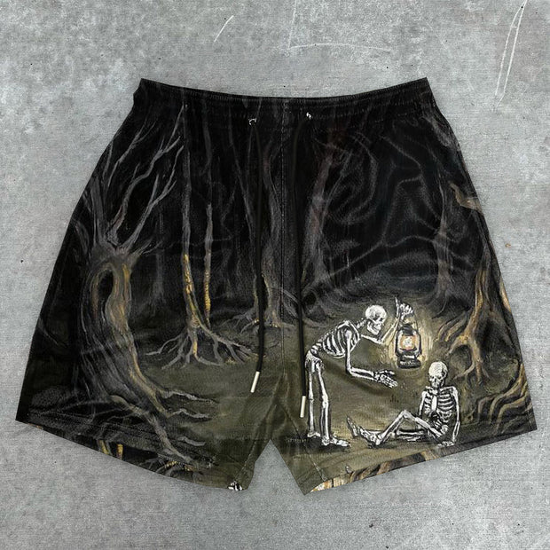 Casual Print Fashion Vintage Shorts