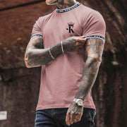 Men's casual round neck short sleeve digital printing T-shirt