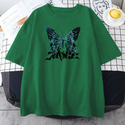 High Street Butterfly Men and Women Couple T-shirt