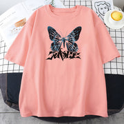 High Street Butterfly Men and Women Couple T-shirt