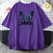 High Street Butterfly Men and Women Couple T-shirt
