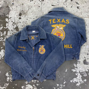 Personality trend corduroy print street shooting jacket jacket