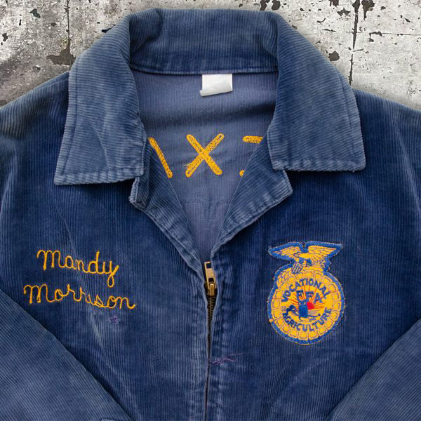 Personality trend corduroy print street shooting jacket jacket