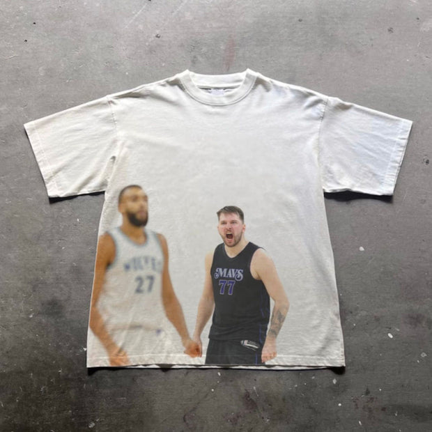 Game Winner Print Short Sleeve T-Shirt