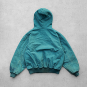 Vintage Zip-Up Hooded Lined Jacket