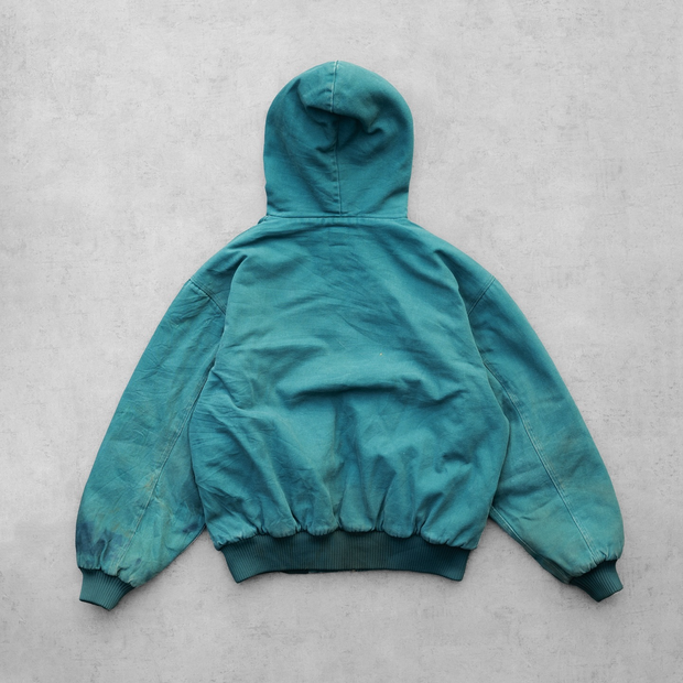 Vintage Zip-Up Hooded Lined Jacket