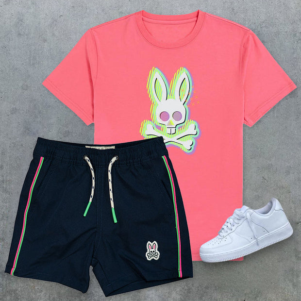 Fashion Preppy Short Sleeve Loose T-Shirt Casual Shorts Set