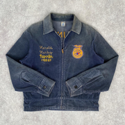 VINTAGE CORDUROY JACKET WITH ILLINOIS AND AUBURN EMBROIDERY