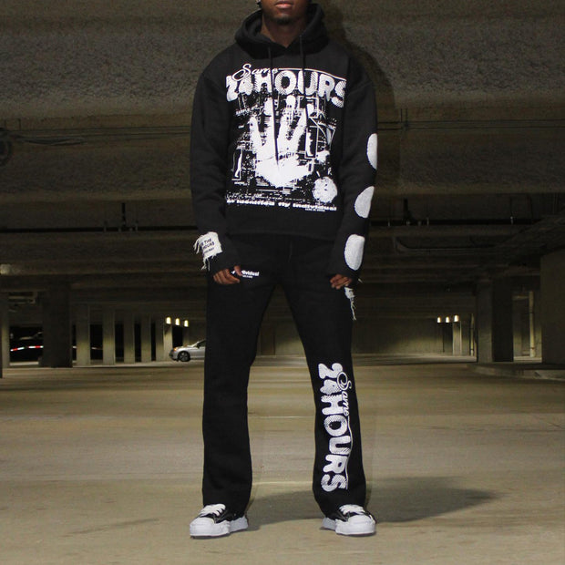 Stylish personalized printed hoodie set
