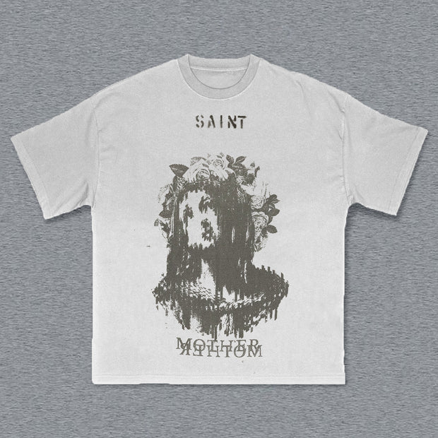 Saint Print Short Sleeve T-Shirt
