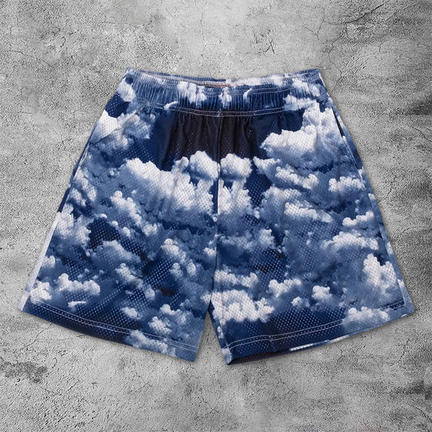 Mesh sports breathable sweatpants