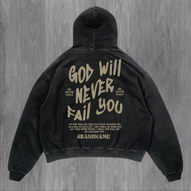 Casual Retro Long Sleeve Loose Hoodie