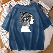 Personalized printing men and women can wear loose T-shirts