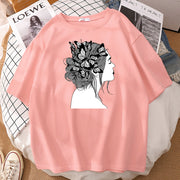 Personalized printing men and women can wear loose T-shirts