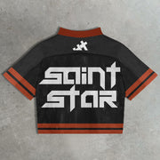 Saints casual mesh jersey