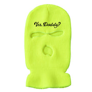 Ski mask knitted warm three-hole hat