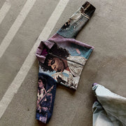 Legend Character Print Long Sleeve Zipped Jacket