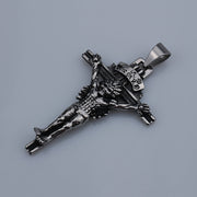 Titanium steel unisex necklace jewelry vintage stainless steel jewelry christian jesus cross pendant