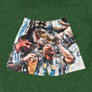 Personalized Football Print Mesh Shorts