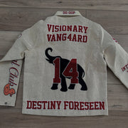 Limited Edition Preppy Tapestry Zipper Jacket