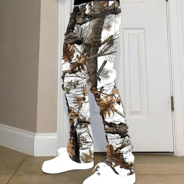 Retro hip-hop trendy brand pile pants jeans
