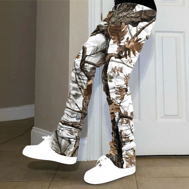 Retro hip-hop trendy brand pile pants jeans
