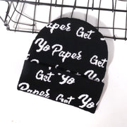 Get letter cuff knitted hat