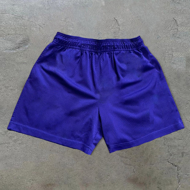 Floral Mesh Vintage Street Casual Shorts