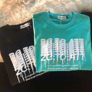 PeterWoo letters simple casual personality short-sleeved T-shirt