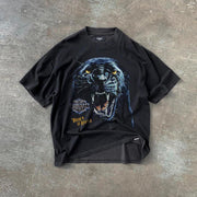 Personalized fashion animal print round neck short sleeve T-shirt