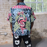 freakshow tapestry short sleeve jacket