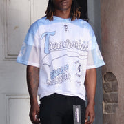 Super Casual Street Rugby Mesh Panel Jersey