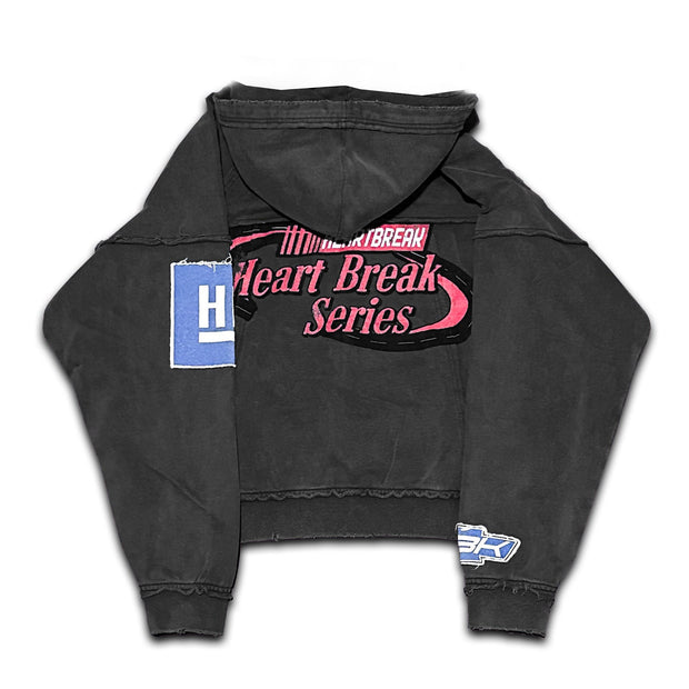Street Style Vintage Double Hood Zip-Up Hoodie