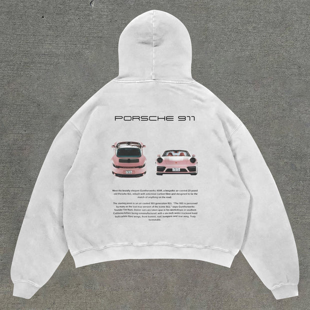 Casual statement printed monogram hoodie