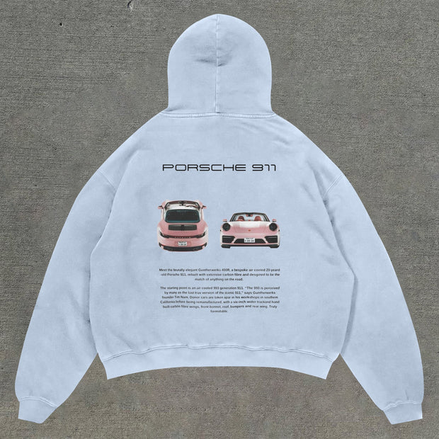 Casual statement printed monogram hoodie