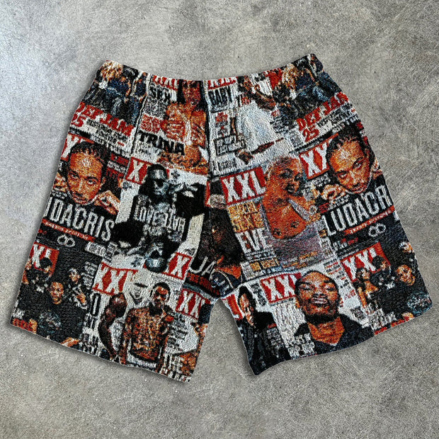 Fashion retro pattern shorts