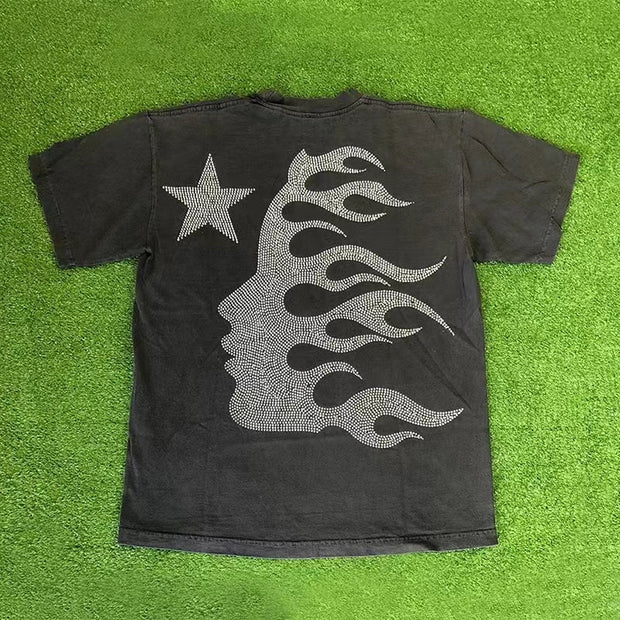 Casual printed casual short-sleeved T-shirt