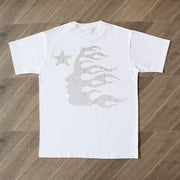 Casual printed casual short-sleeved T-shirt