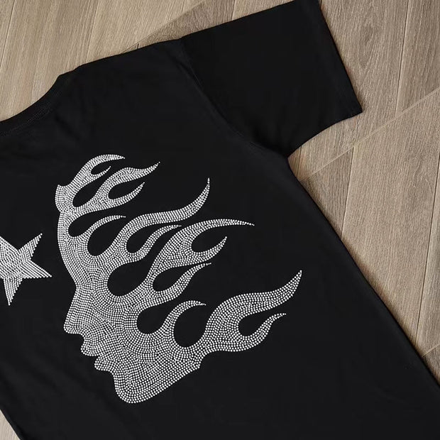 Casual printed casual short-sleeved T-shirt