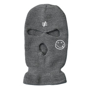 Warm knitted hat ski mask three-hole hat