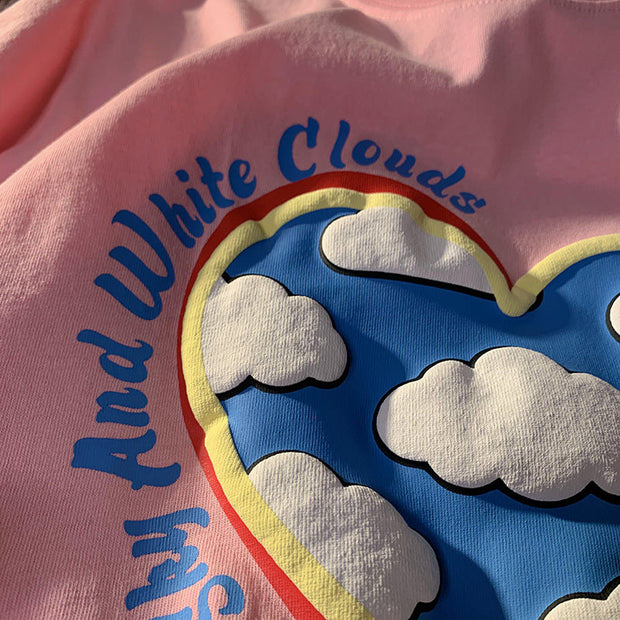 Personalized street bubble print T-shirt