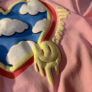 Personalized street bubble print T-shirt