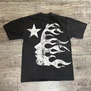 casual letter print preppy T-shirt