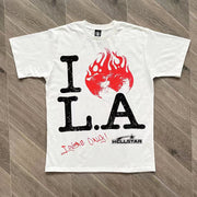 casual letter print preppy T-shirt