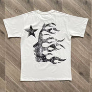 casual letter print preppy T-shirt